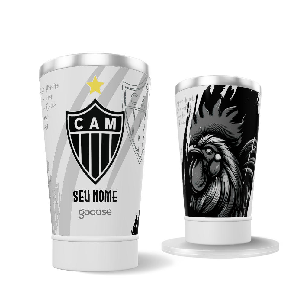 Copo Térmico Cerveja + Ebook - Atlético-MG - Galo 2024