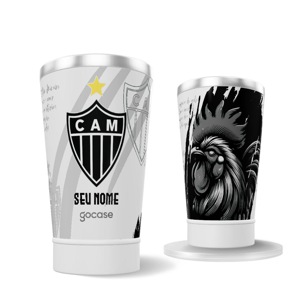 Copo Térmico Cerveja + Ebook - Atlético-MG - Galo 2024 Copo Térmico Cerveja + Ebook - Atlético-MG - Galo 2024