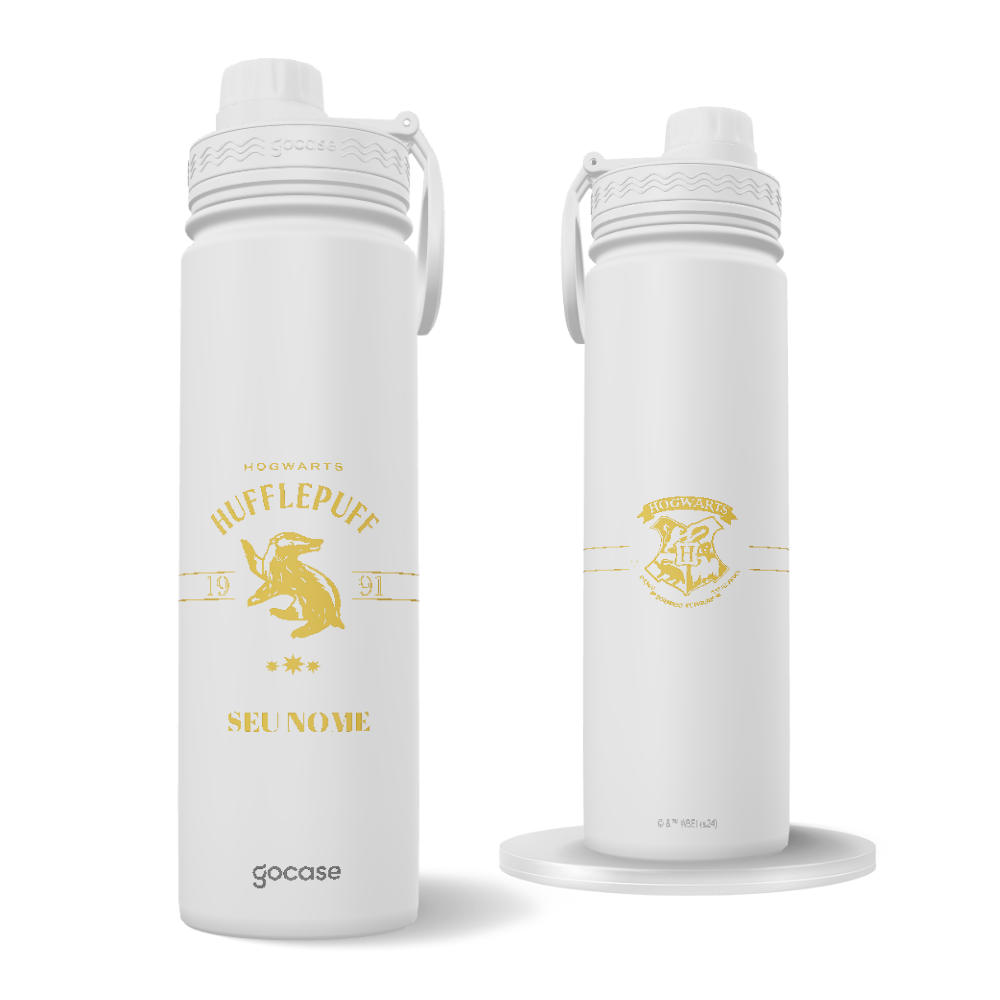 Garrafa Térmica Fresh + Ebook - Harry Potter - College Style Lufa-Lufa