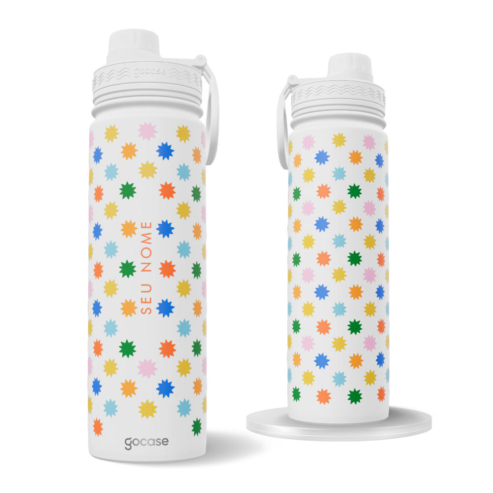 Garrafa Térmica Fresh + Ebook - Formas Coloridas