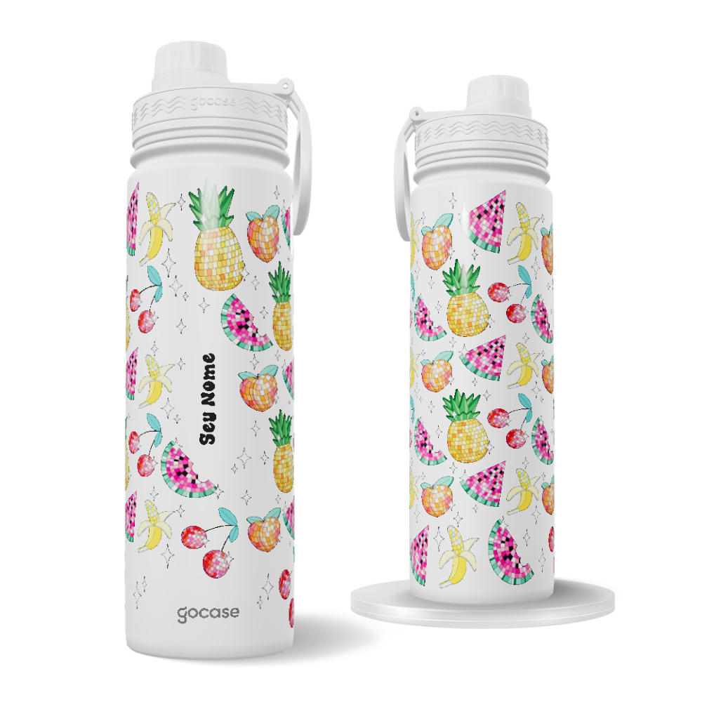 Garrafa Térmica Fresh + Ebook - Frutas Disco