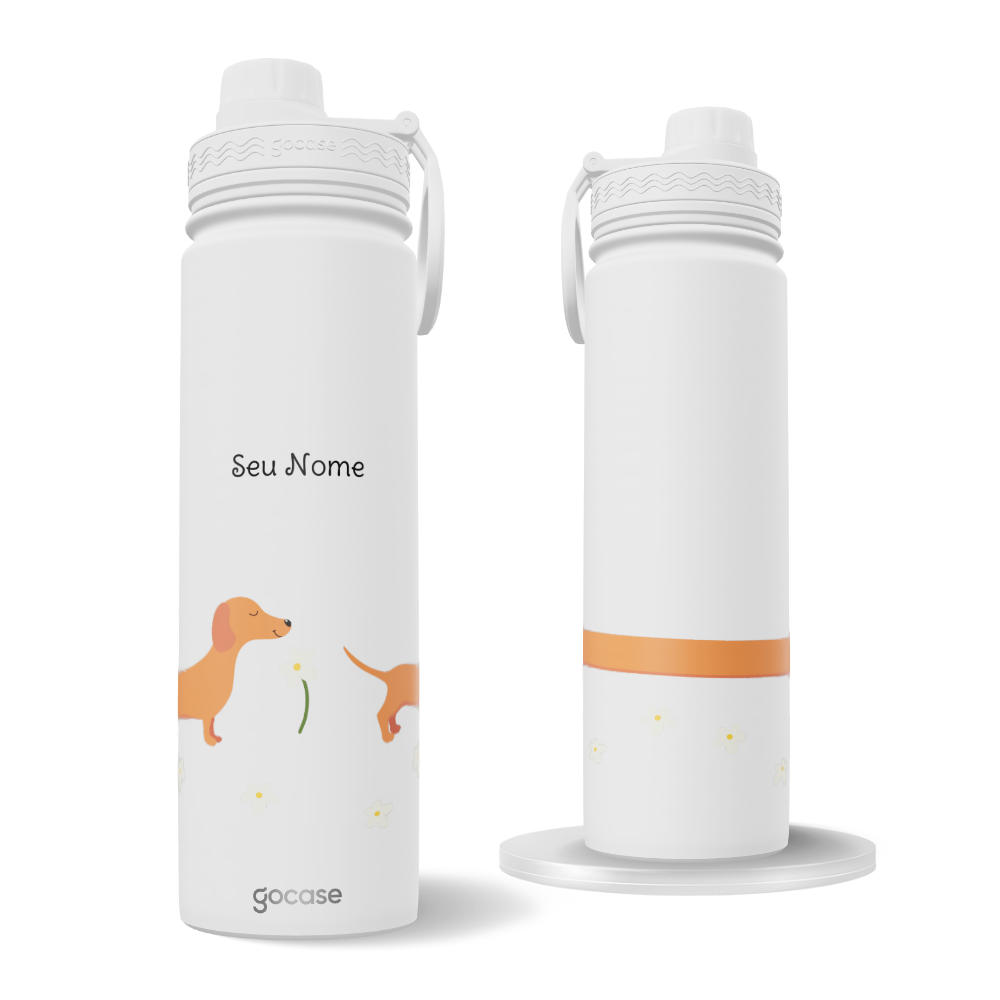 Garrafa Térmica Fresh + Ebook - Meu Cão Salsicha