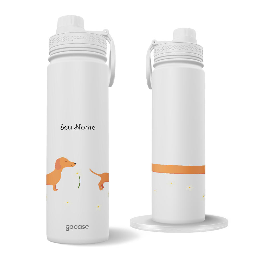 Garrafa Térmica Fresh + Ebook - Meu Cão Salsicha