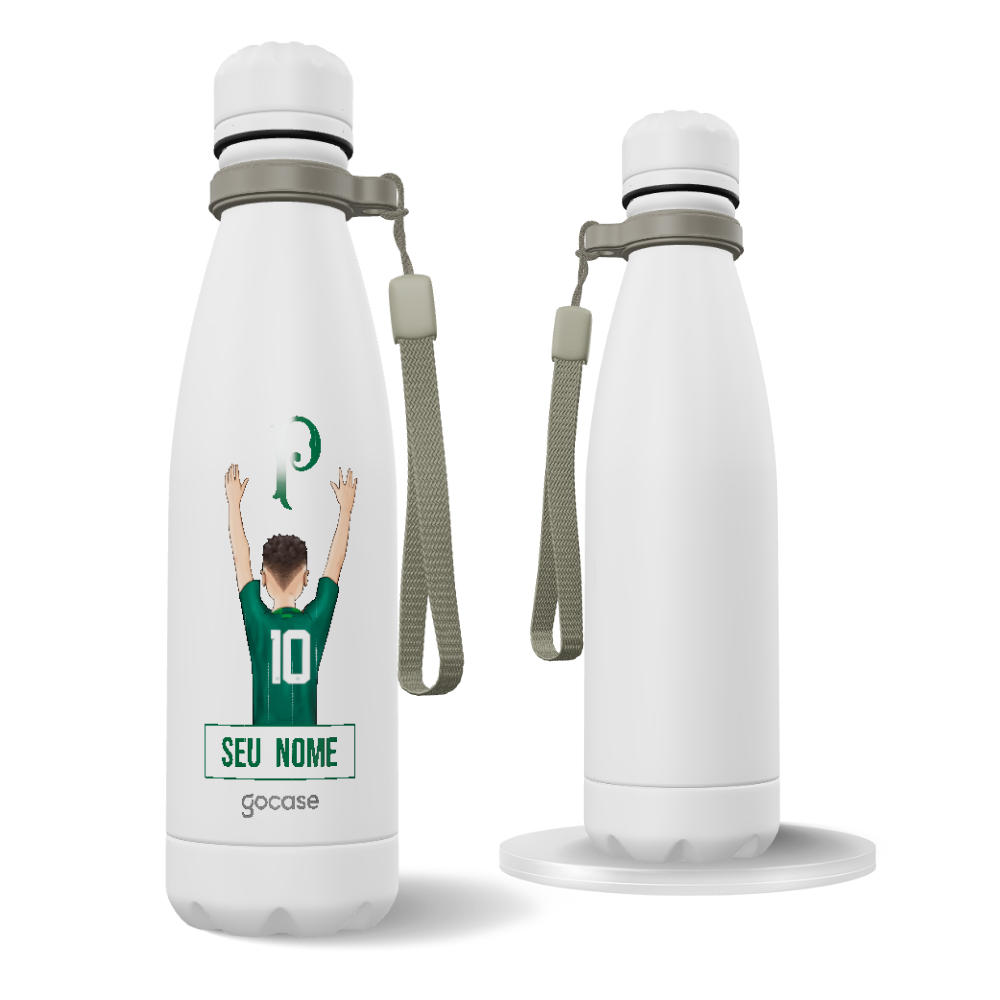 Garrafa Térmica Urban + Ebook - Palmeiras - Garoto Alviverde Garrafa Térmica Urban + Ebook - Palmeiras - Garoto Alviverde