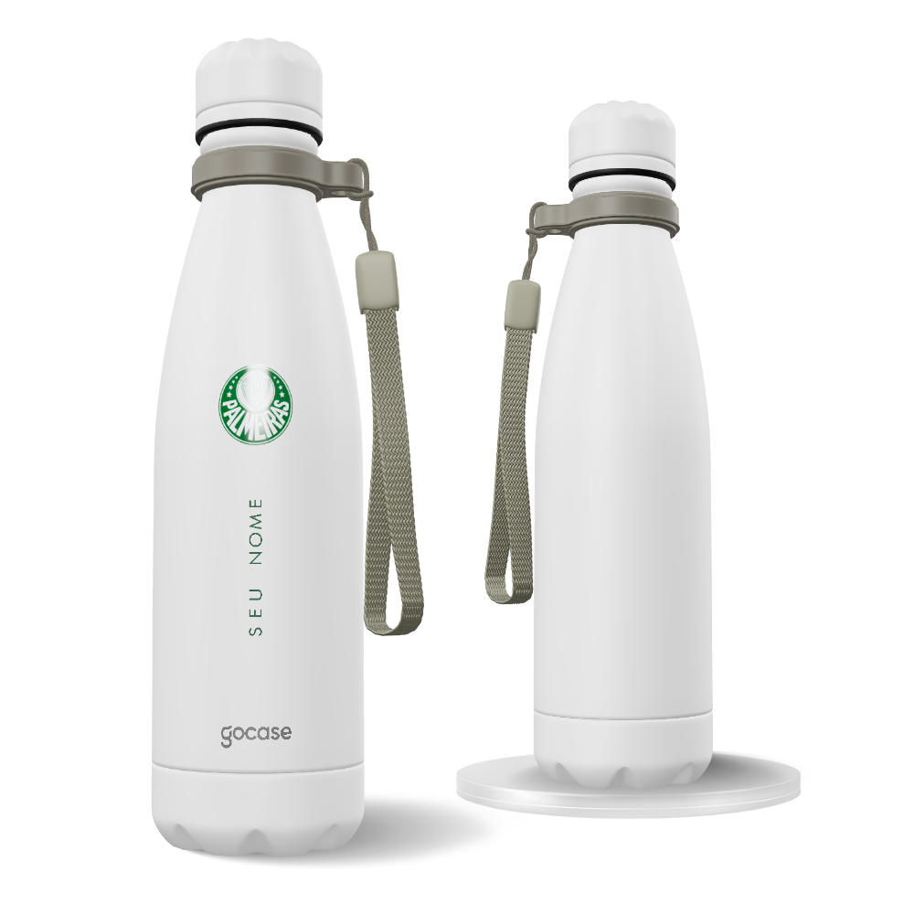 Garrafa Térmica Urban + Ebook - Palmeiras - Escudo