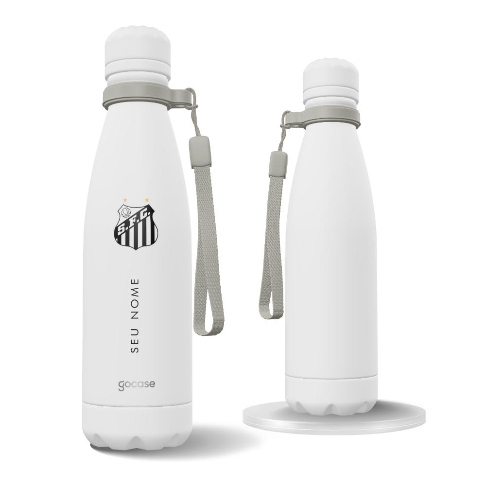 Garrafa Térmica Urban + Ebook - Santos - Escudo