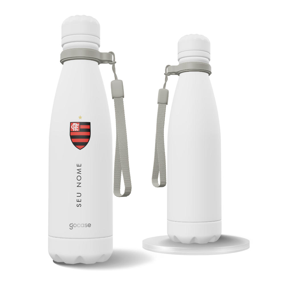 Garrafa Térmica Urban + Ebook - Flamengo - Escudo
