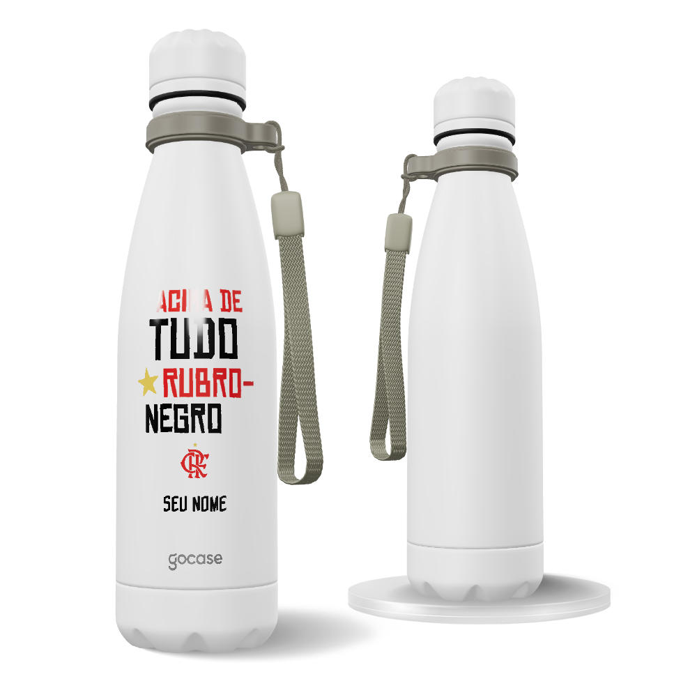 Garrafa Térmica Urban + Ebook - Flamengo - Acima de Tudo Rubro-Negro