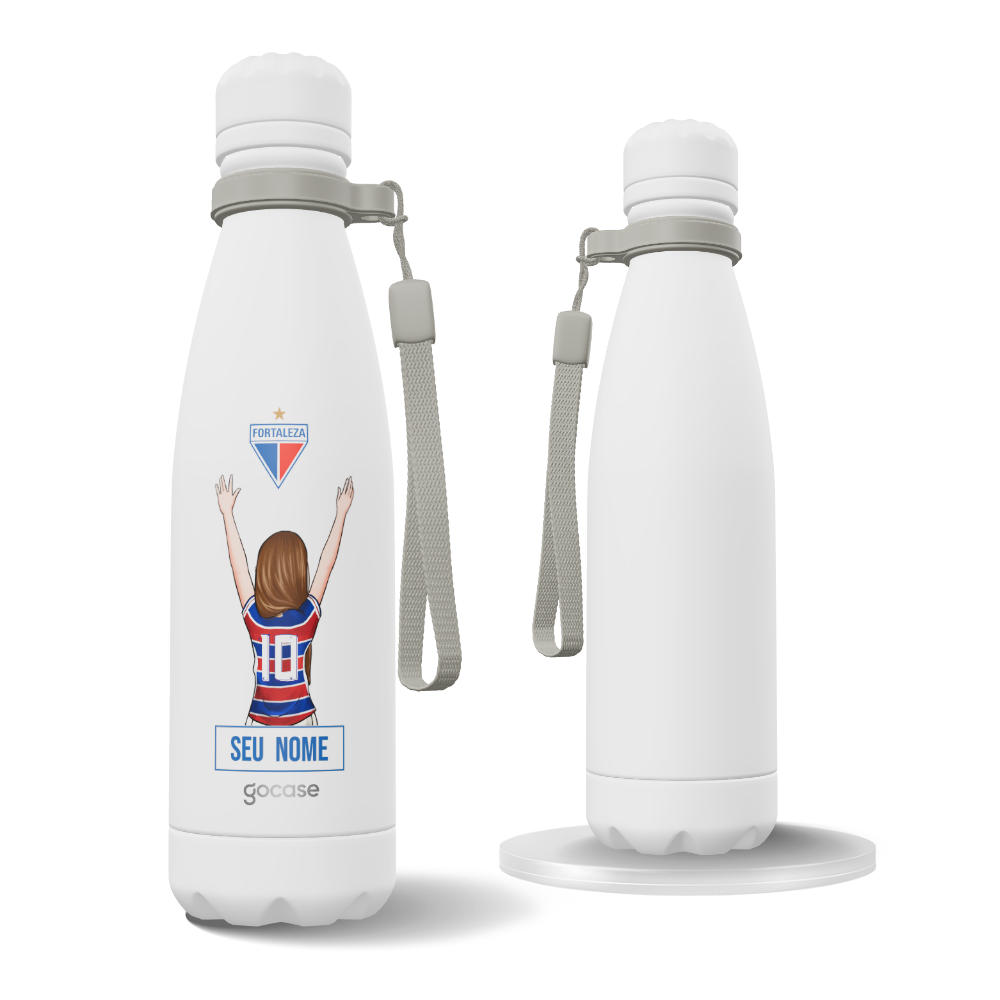 Garrafa Térmica Urban + Ebook - Fortaleza - Garota Tricolor
