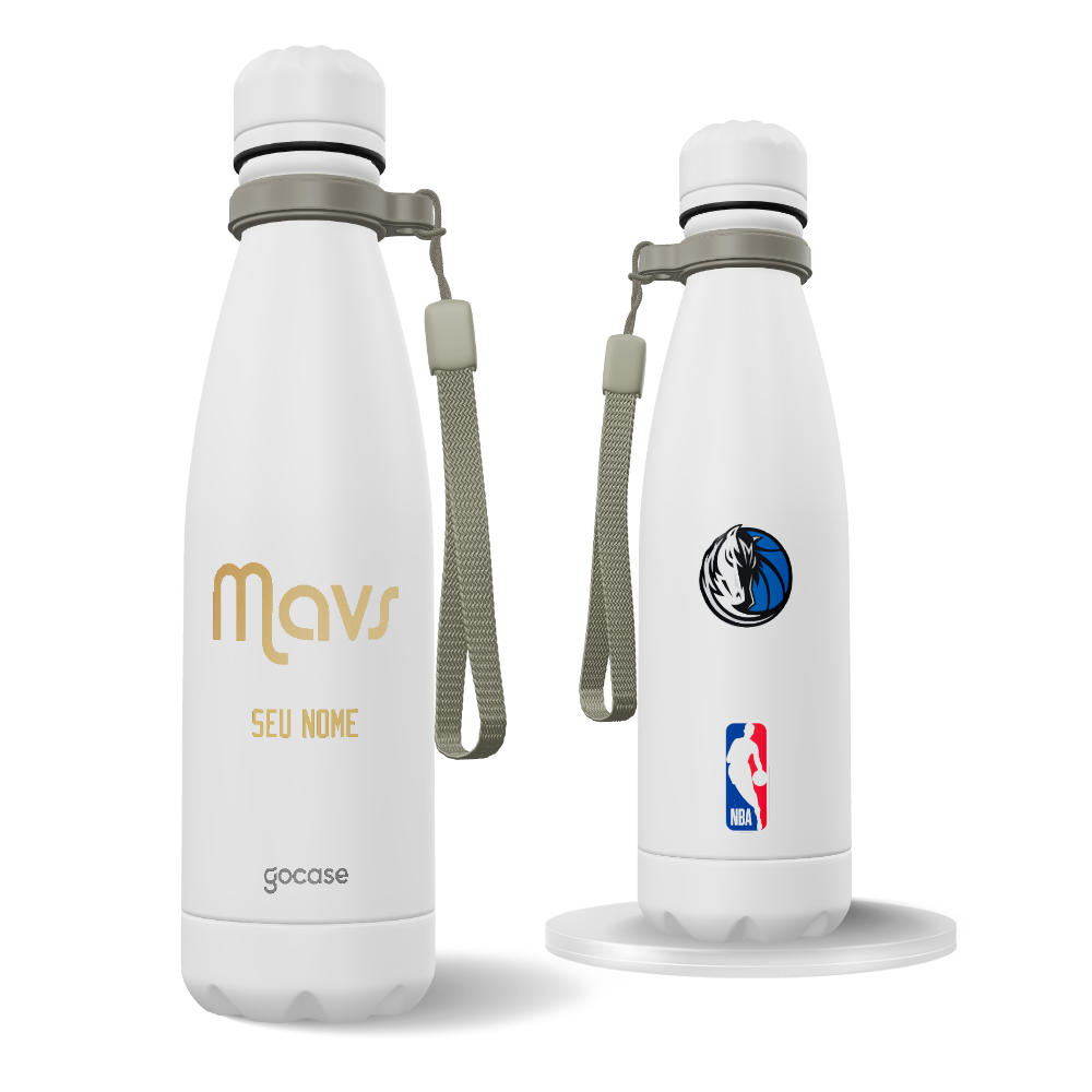 Garrafa Térmica Urban + Ebook - Dallas Mavericks - Escudo Dourado Garrafa Térmica Urban + Ebook - Dallas Mavericks - Escudo Dourado