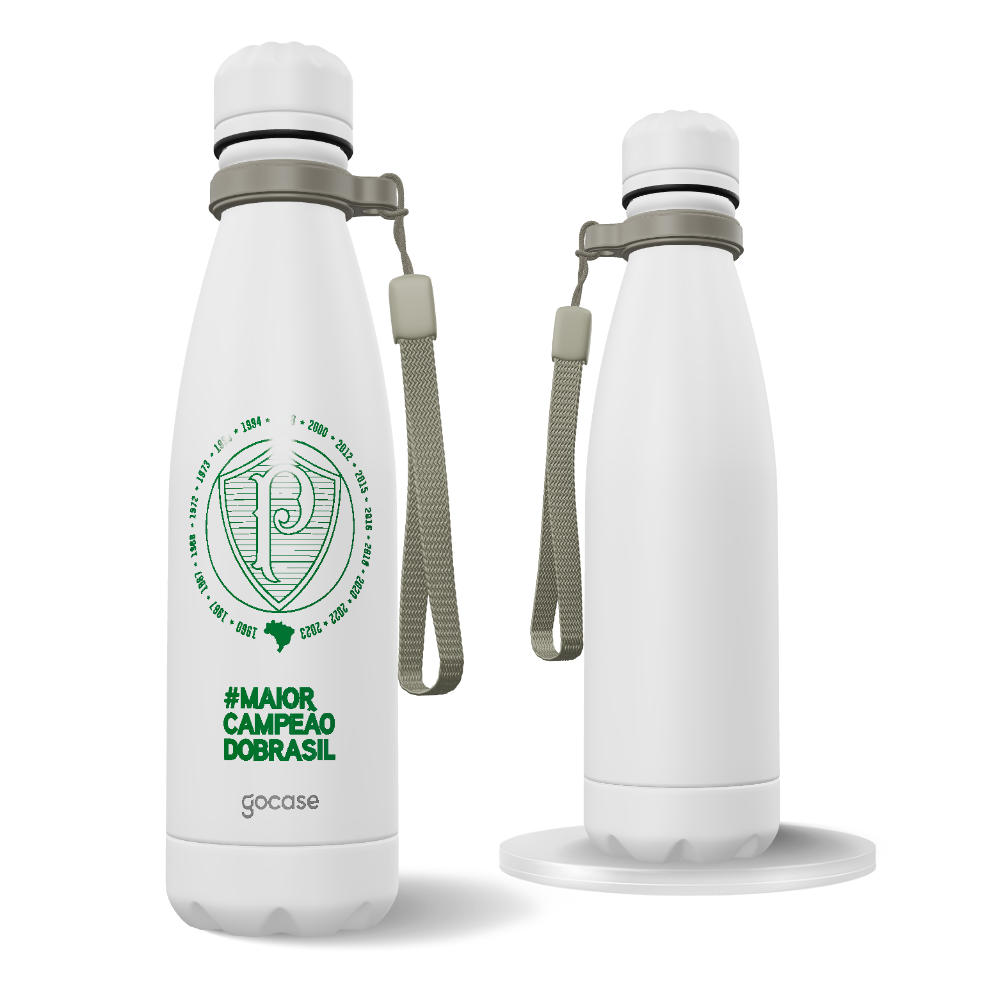 Garrafa Térmica Urban + Ebook - Palmeiras - Maior Campeão do Brasil