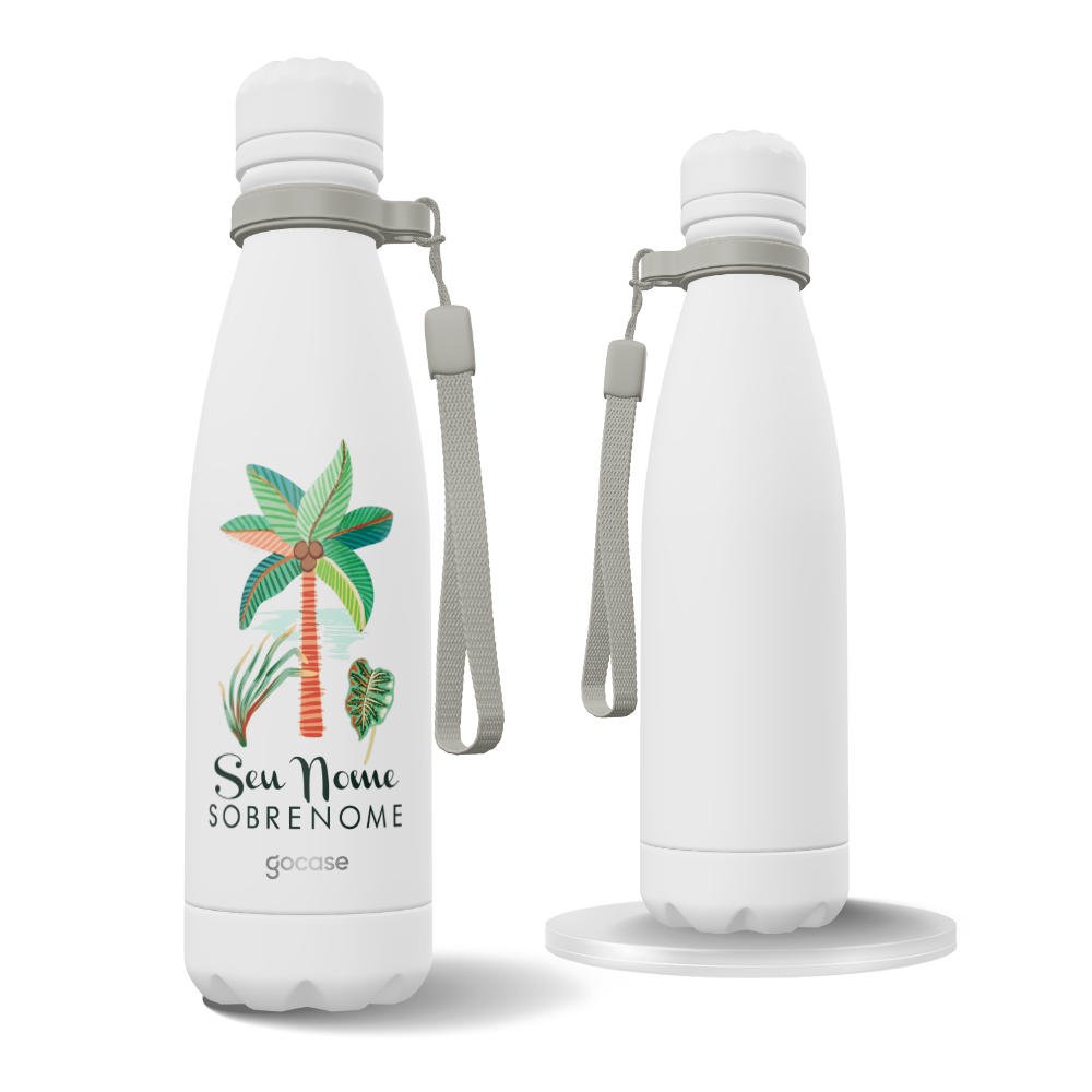 Garrafa Térmica Urban + Ebook - Flora Tropical