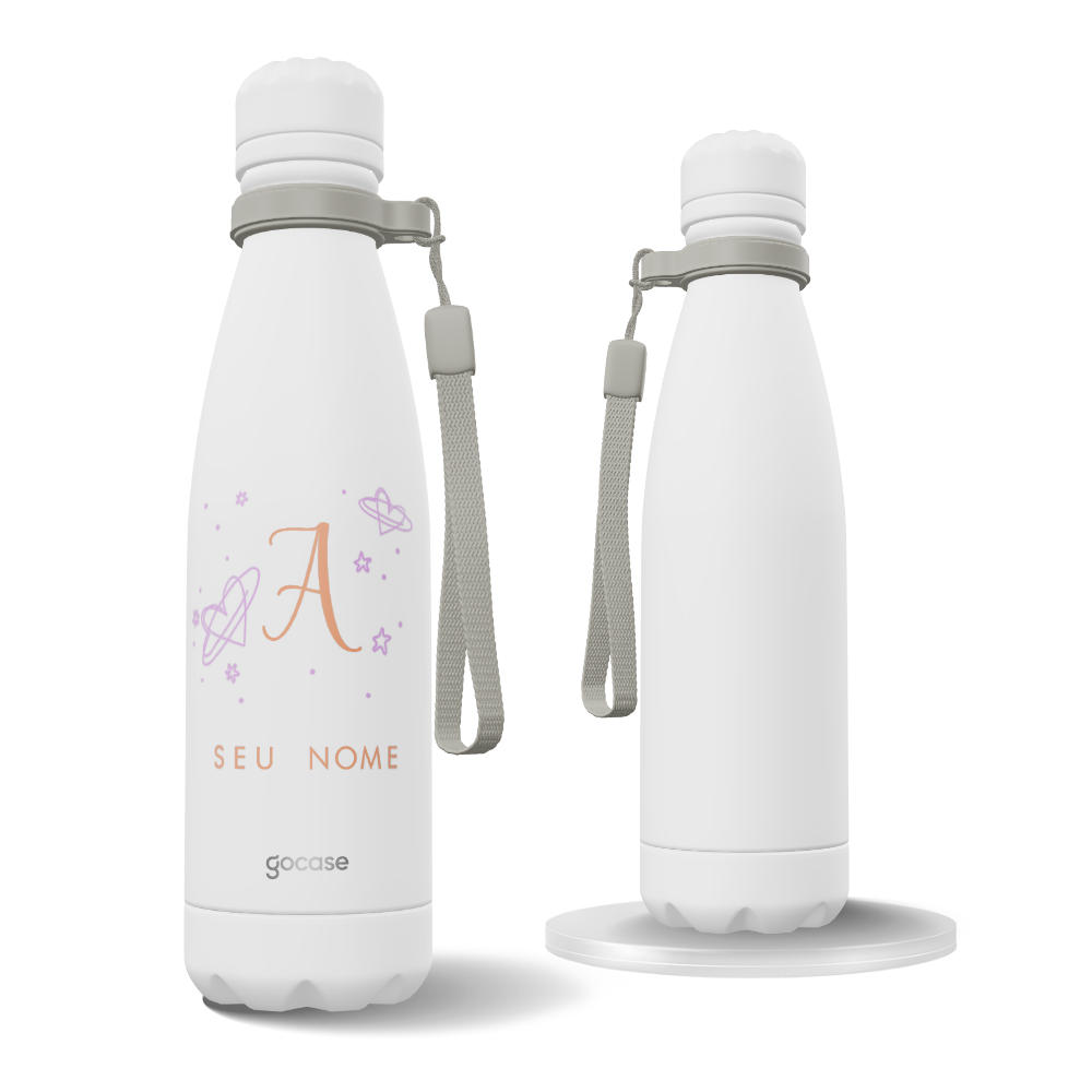 Garrafa Térmica Urban + Ebook - Inicial Corações em Órbita