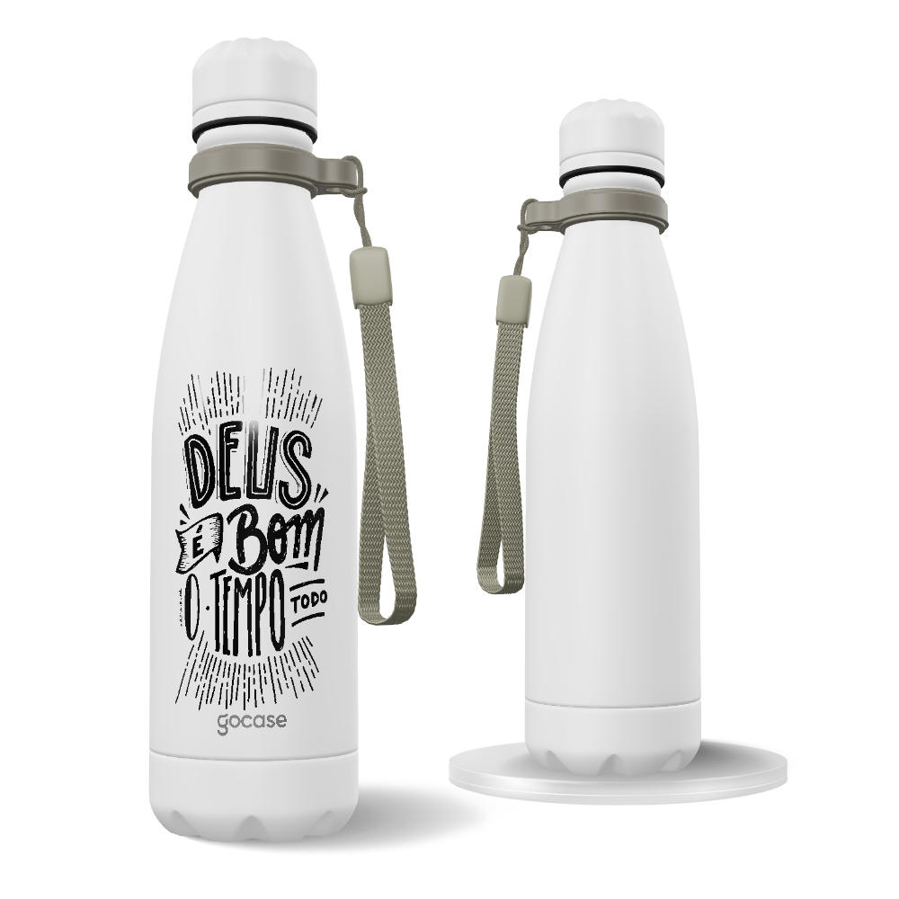 Garrafa Térmica Urban + Ebook - Deus é Bom