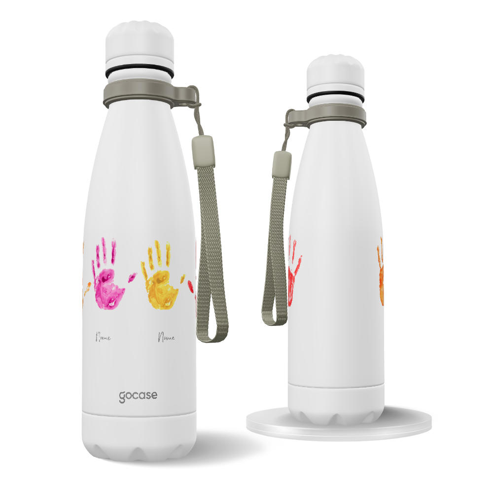 Garrafa Térmica Urban + Ebook - Family Hand Print