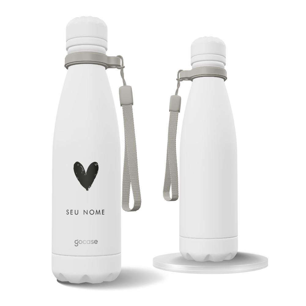 Garrafa Térmica Urban + Ebook - Coração Minimalista