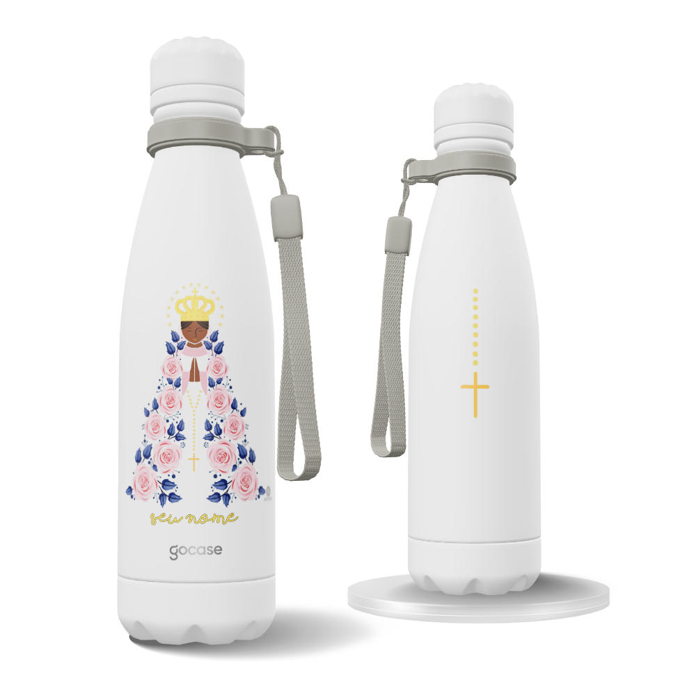 Garrafa Térmica Urban + Ebook - Dani Purper - Nossa senhora floral