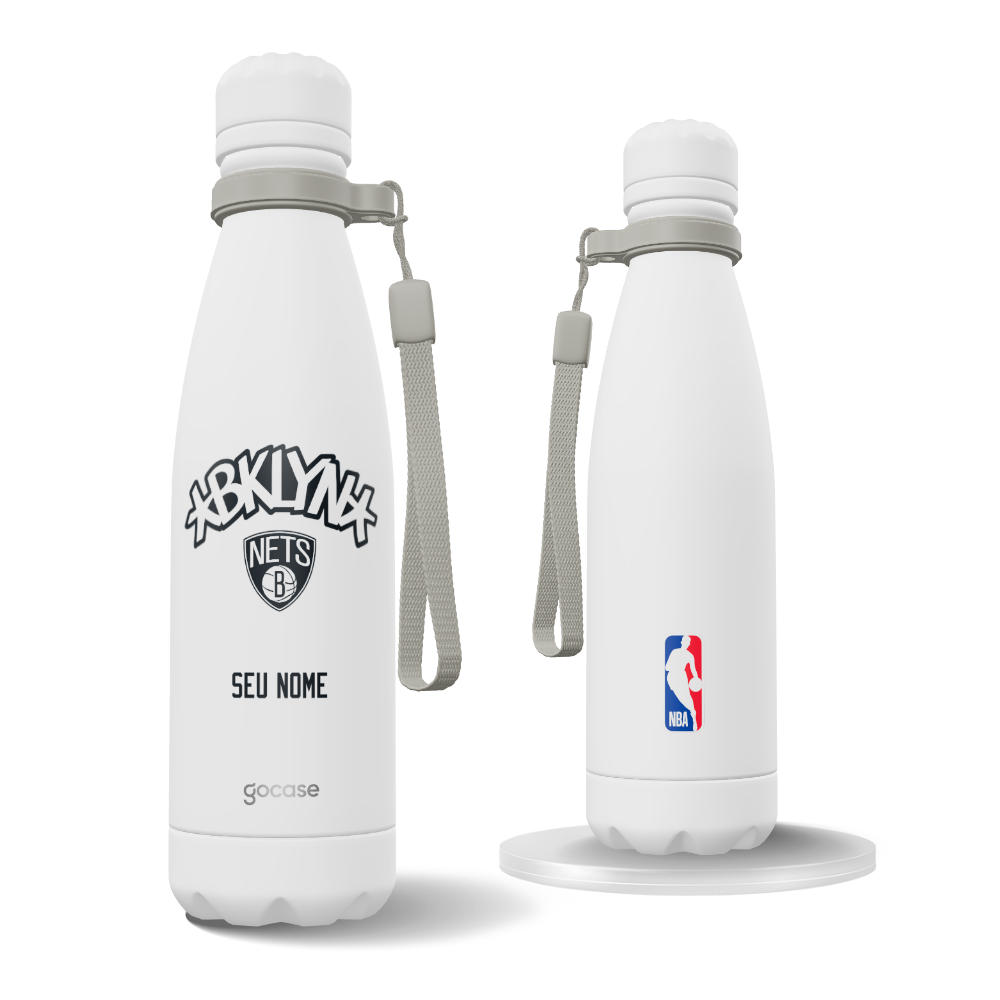Garrafa Térmica Urban + Ebook - Brooklyn Nets - Logo