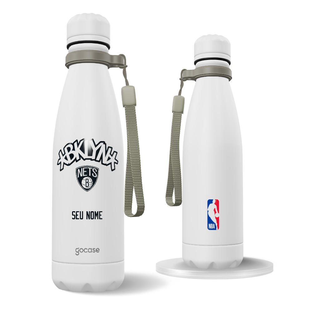 Garrafa Térmica Urban + Ebook - Brooklyn Nets - Logo