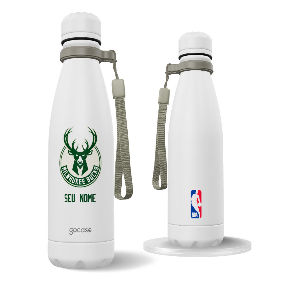 Garrafa Térmica Urban + Ebook - Milwaukee Bucks - Logo