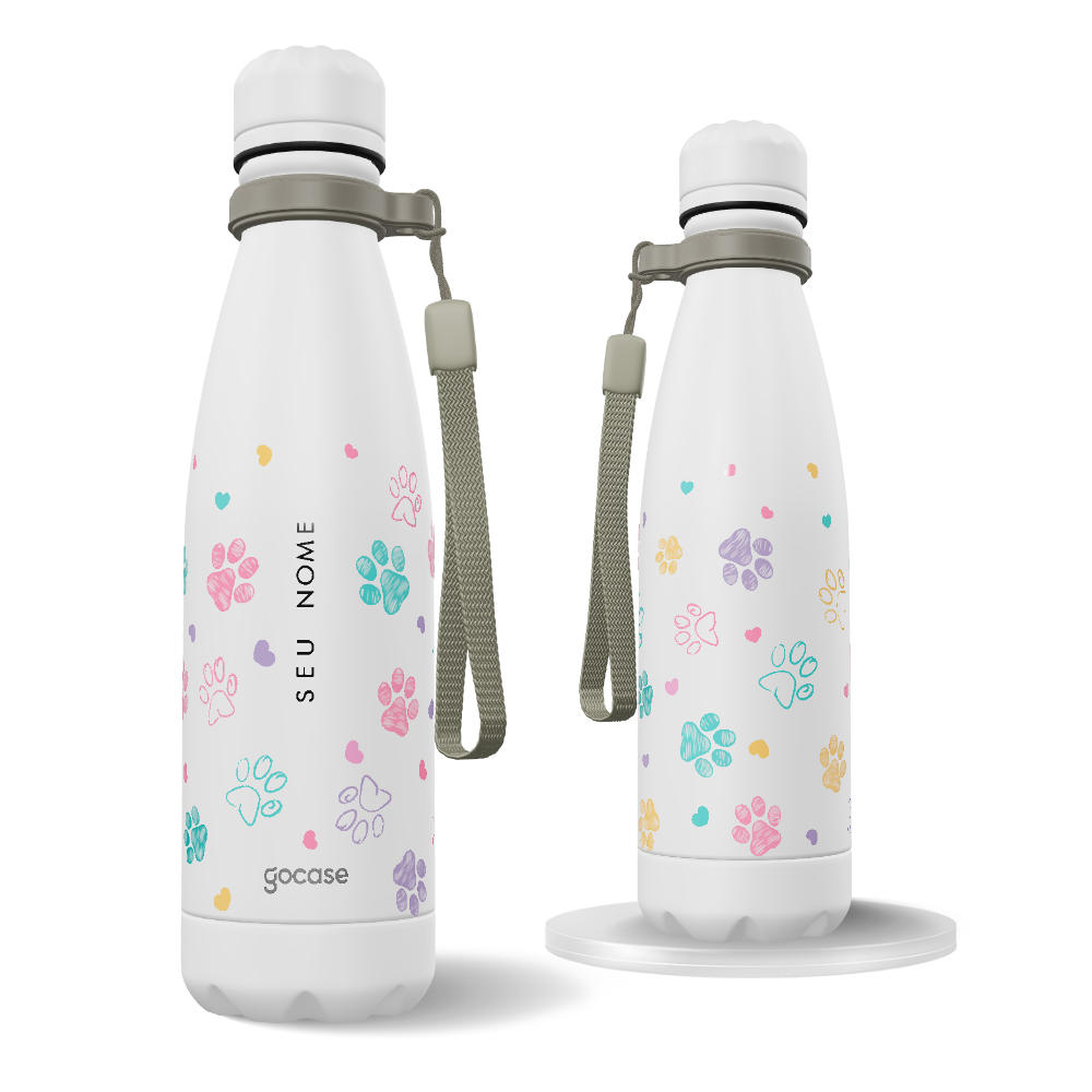 Garrafa Térmica Urban + Ebook - Patinhas Coloridas