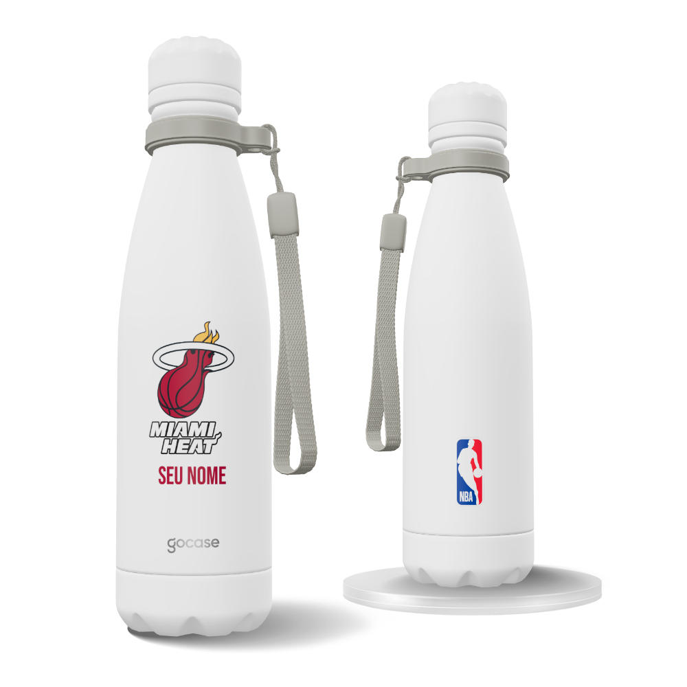 Garrafa Térmica Urban + Ebook - Miami Heat - Logo