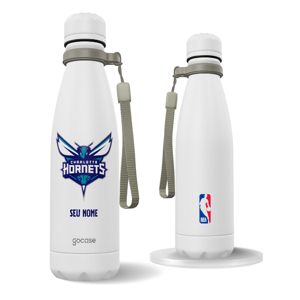 Garrafa Térmica Urban + Ebook - Charlotte Hornets - Logo Garrafa Térmica Urban + Ebook - Charlotte Hornets - Logo