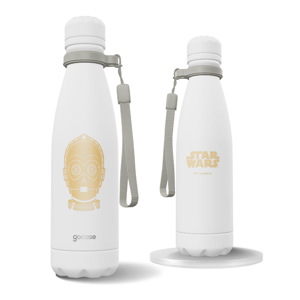 Garrafa Térmica Urban + Ebook - Star Wars - C-3PO Ícone