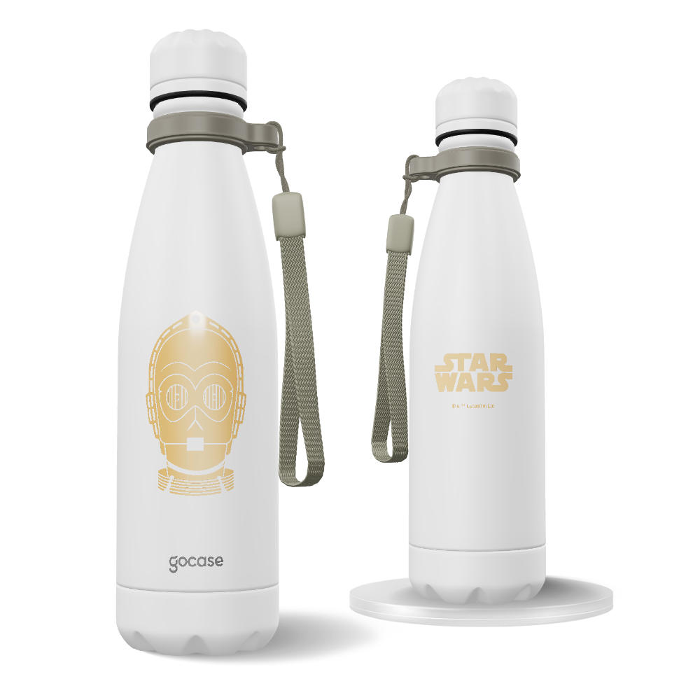 Garrafa Térmica Urban + Ebook - Star Wars - C-3PO Ícone