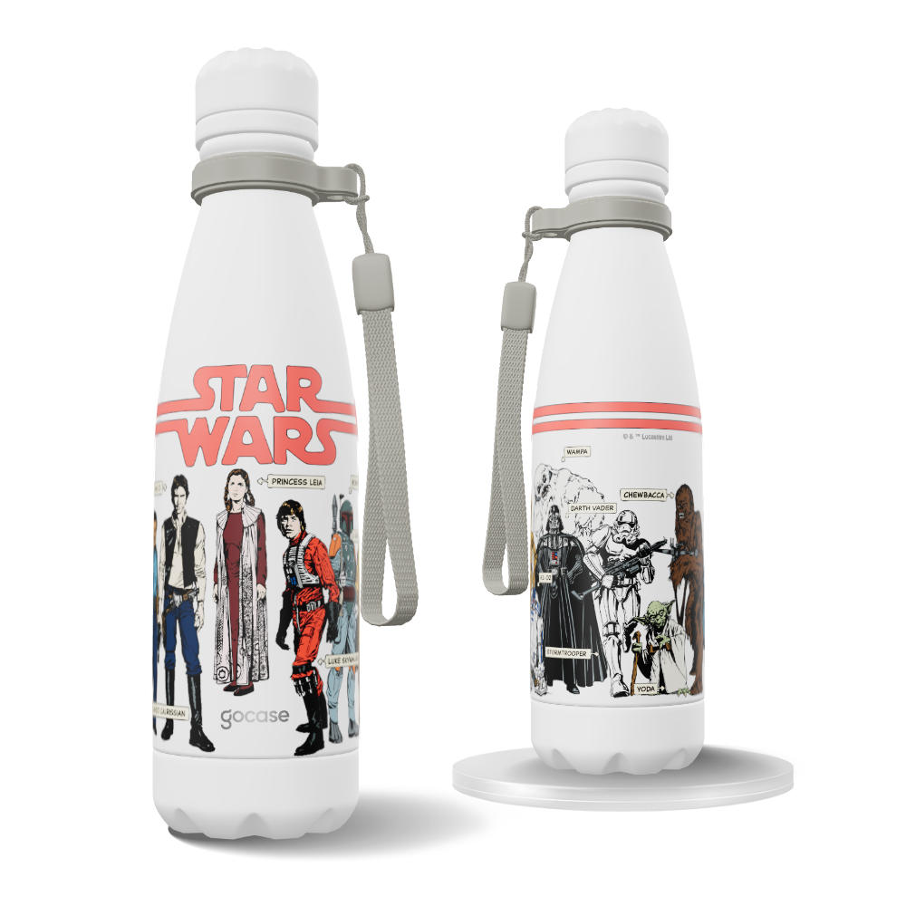 Garrafa Térmica Urban + Ebook - Star Wars Personagens