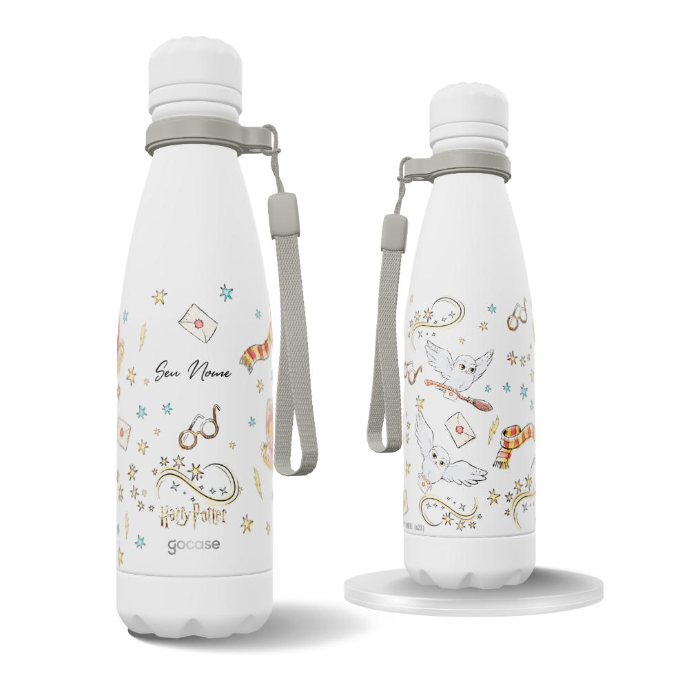 Garrafa Térmica Urban + Ebook - Harry Potter Itens Grifinória Clean