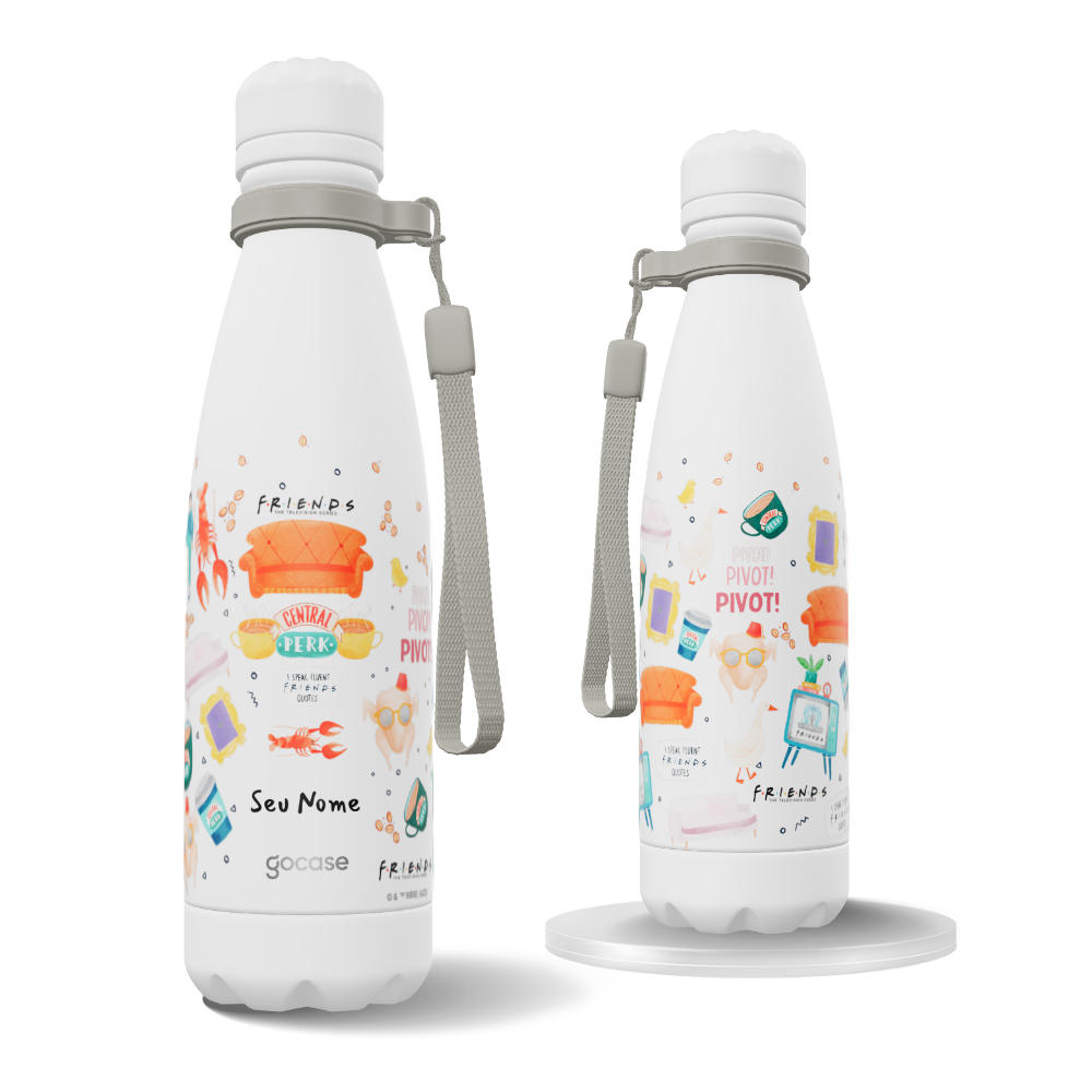 Garrafa Térmica Urban + Ebook - Friends - Pattern Central Perk