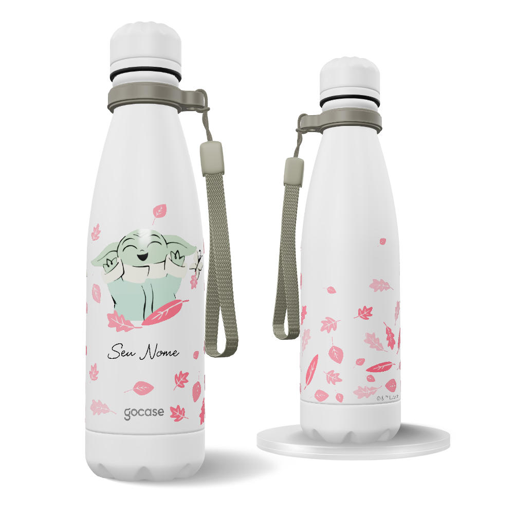 Garrafa Térmica Urban + Ebook - Baby Yoda Classical Rose