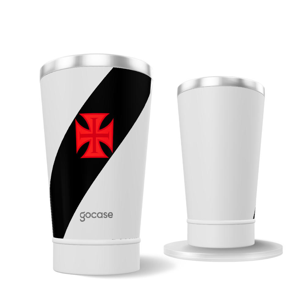 Copo Térmico Cerveja + Ebook - Vasco Escudo 2023 360º Copo Térmico Cerveja + Ebook - Vasco Escudo 2023 360º