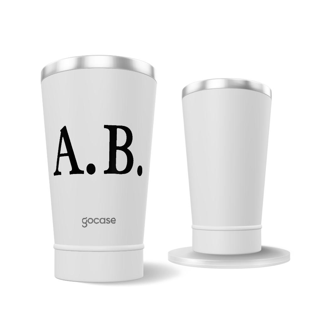 Copo Térmico + Ebook - Iniciais Classic