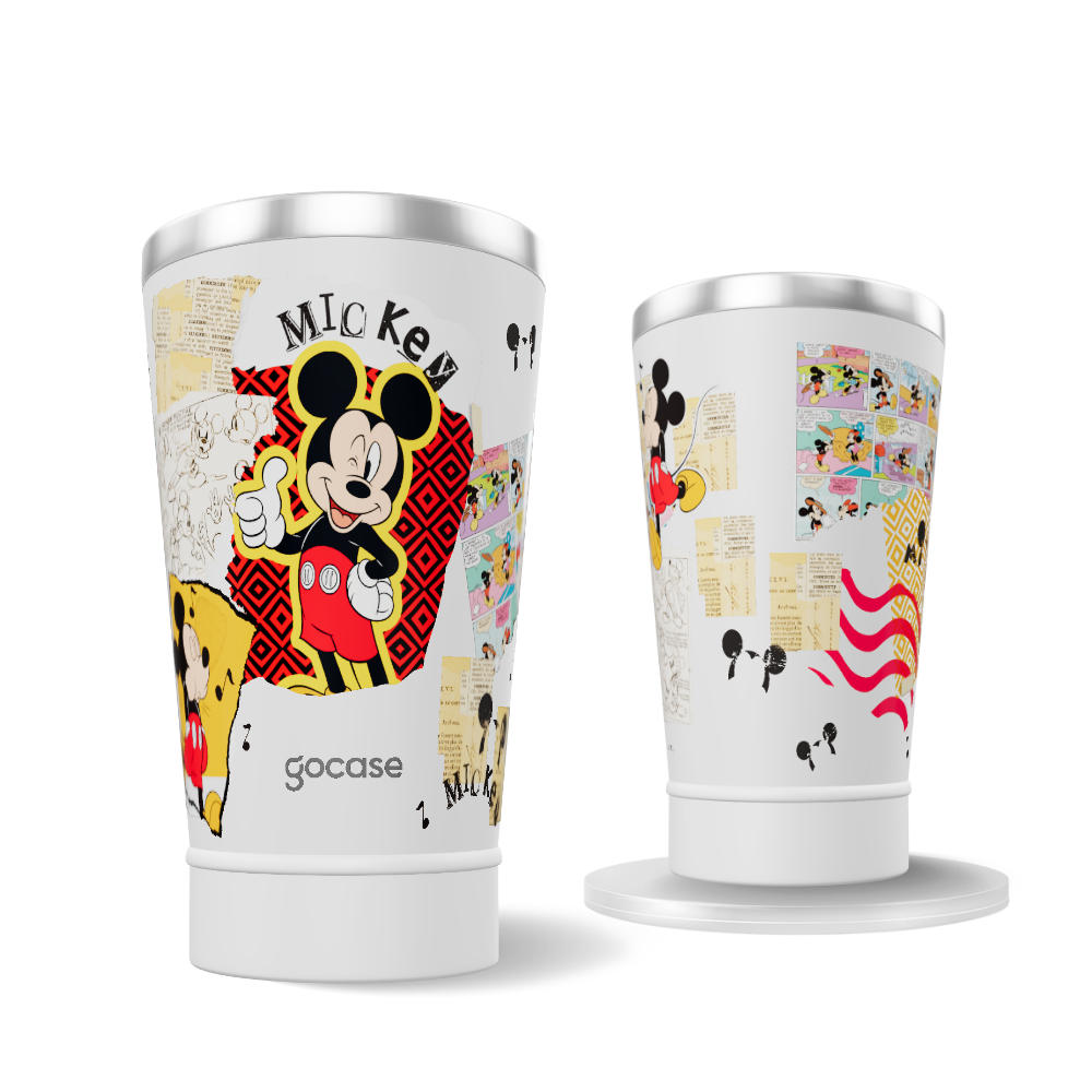 Copo Térmico + Ebook - Colagem Mickey 360º