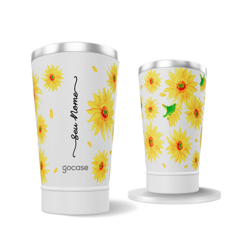 Copo Térmico Vibe - Sunflower Handwritten