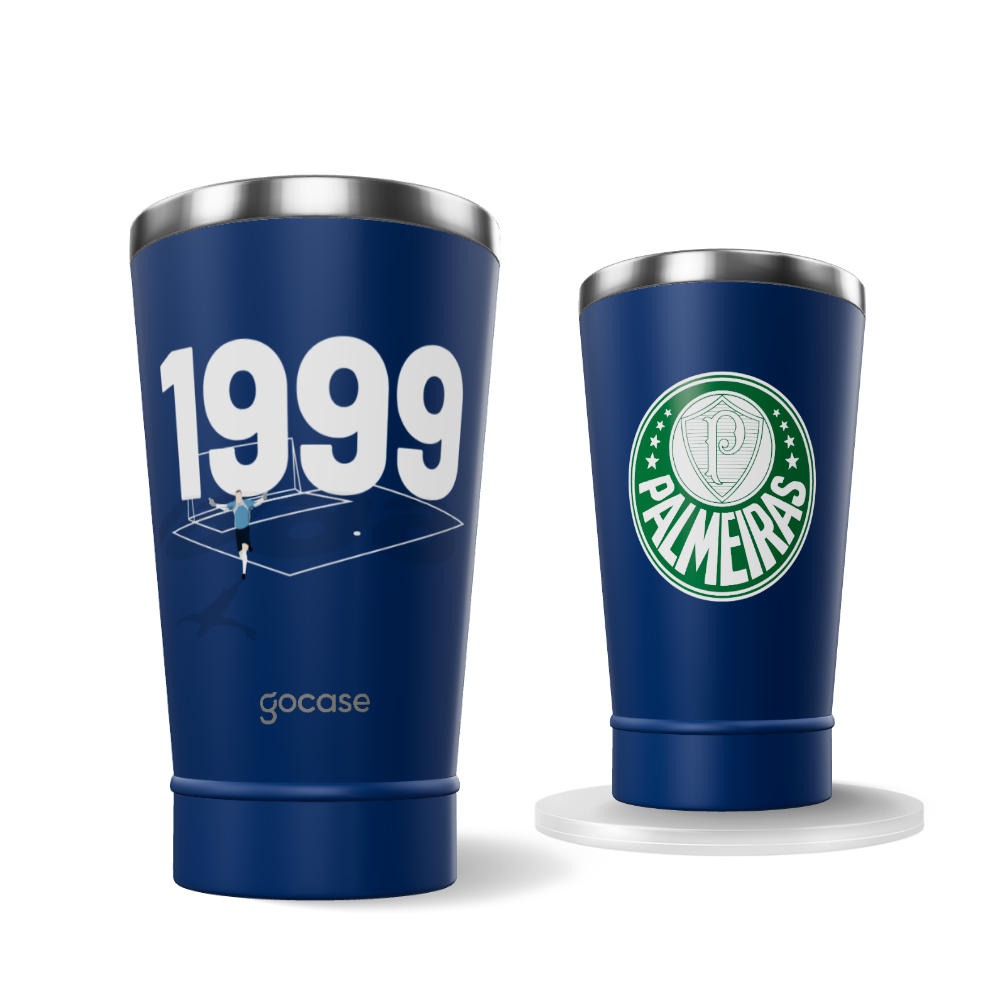  Copo Térmico Cerveja + Ebook - Palmeiras - Marcos 1999