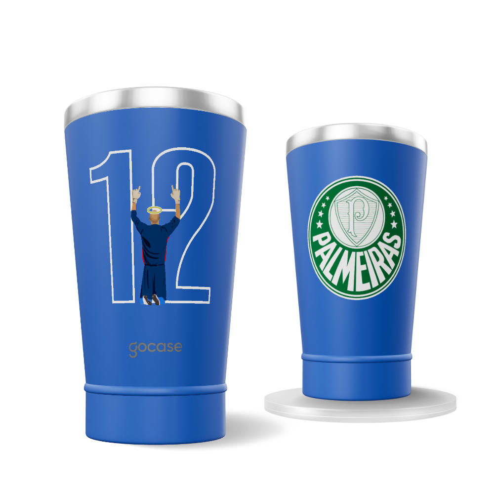  Copo Térmico Cerveja + Ebook - Palmeiras - Marcos 12 