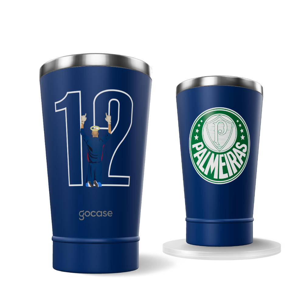  Copo Térmico Cerveja + Ebook - Palmeiras - Marcos 12 