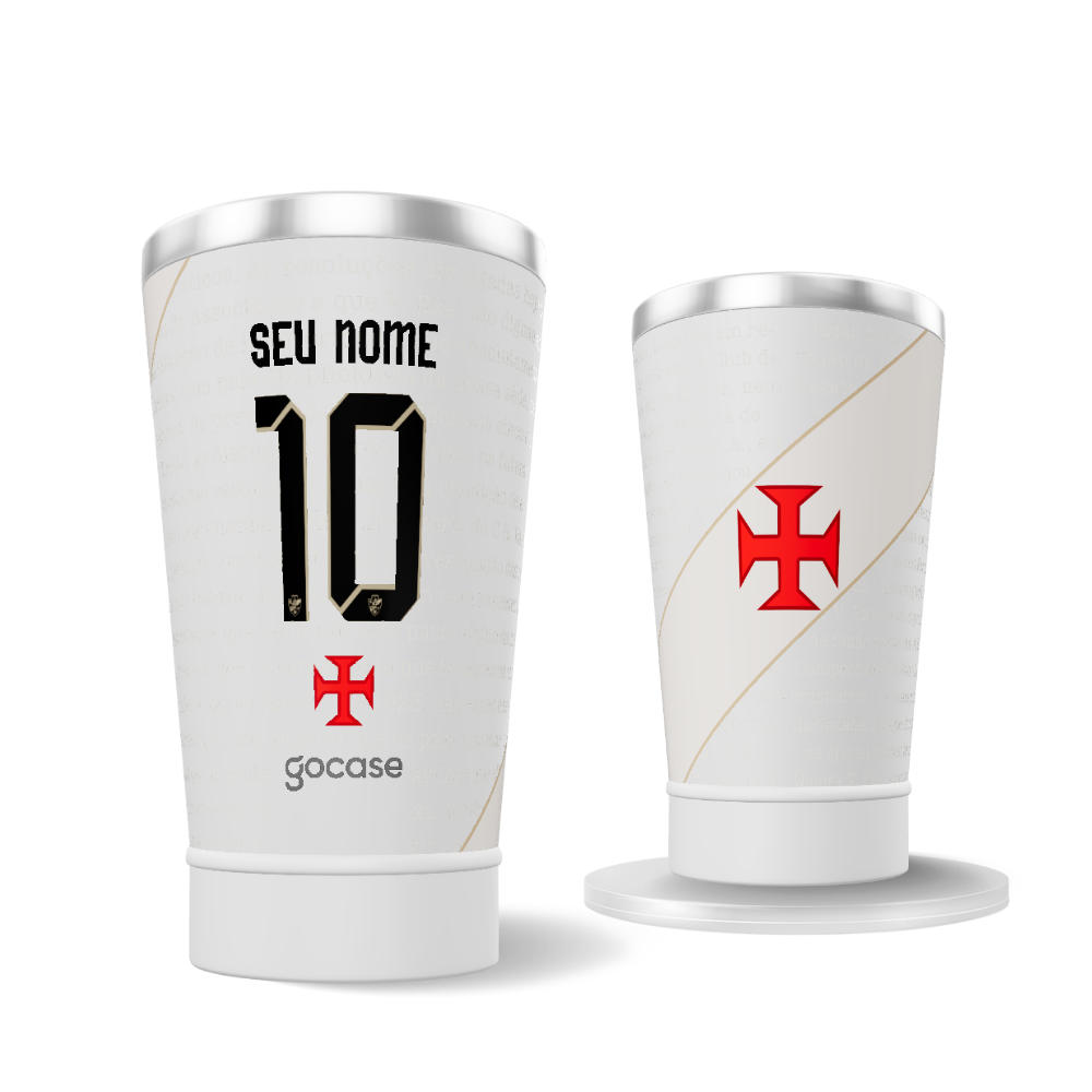  Copo Térmico Cerveja + Ebook - Vasco Uniforme 3 2024 P