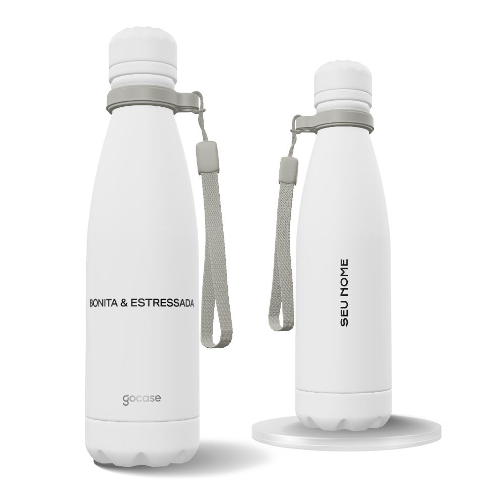 Garrafa Térmica Urban + Ebook - Frases Bonita e Estressada