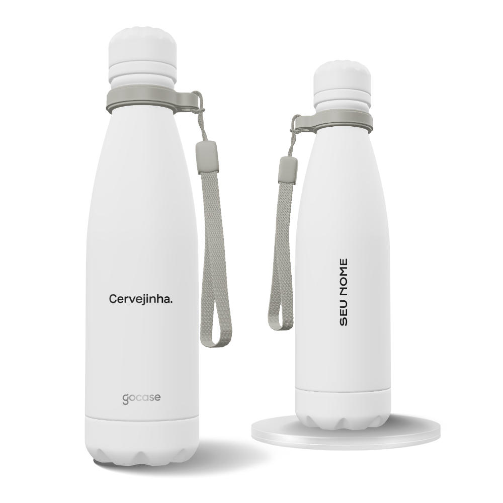 Garrafa Térmica Urban + Ebook - Frases Cervejinha