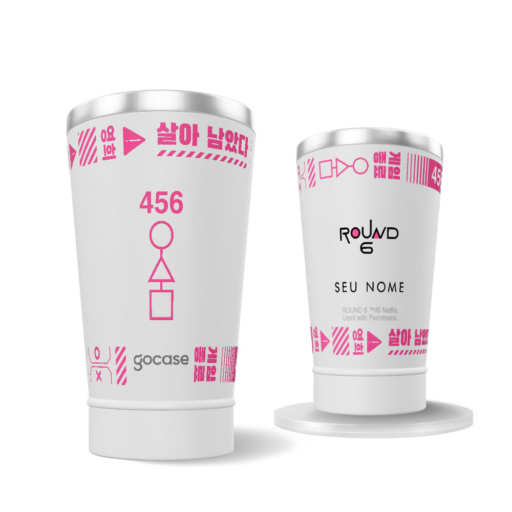 Copo Térmico + Ebook - Round 6 - Game Over / I Survived