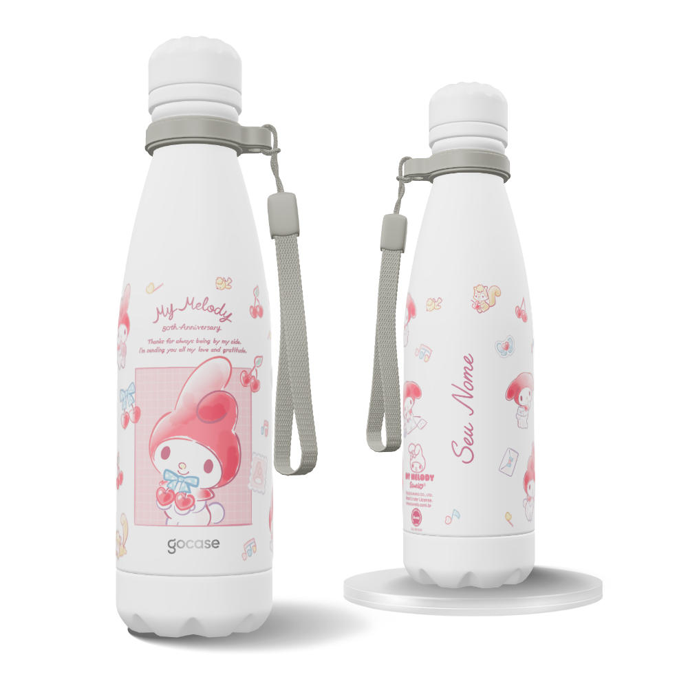Garrafa Térmica Urban + Ebook - My Melody 50 - Cherry Love