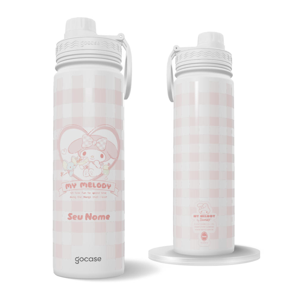 Garrafa Térmica Fresh + Ebook - My Melody 50 - Candied Friendship