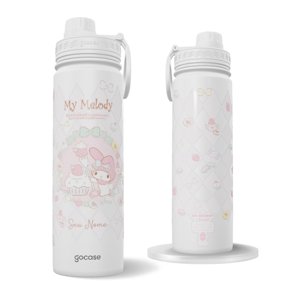 Garrafa Térmica Fresh + Ebook - My Melody 50 - Sugar Dream