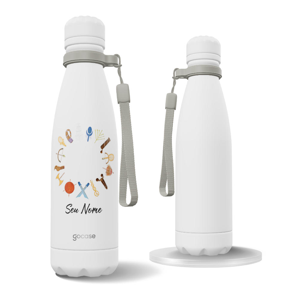 Garrafa Térmica Urban + Ebook - Raízes do Brasil - Ferramentas Orixas