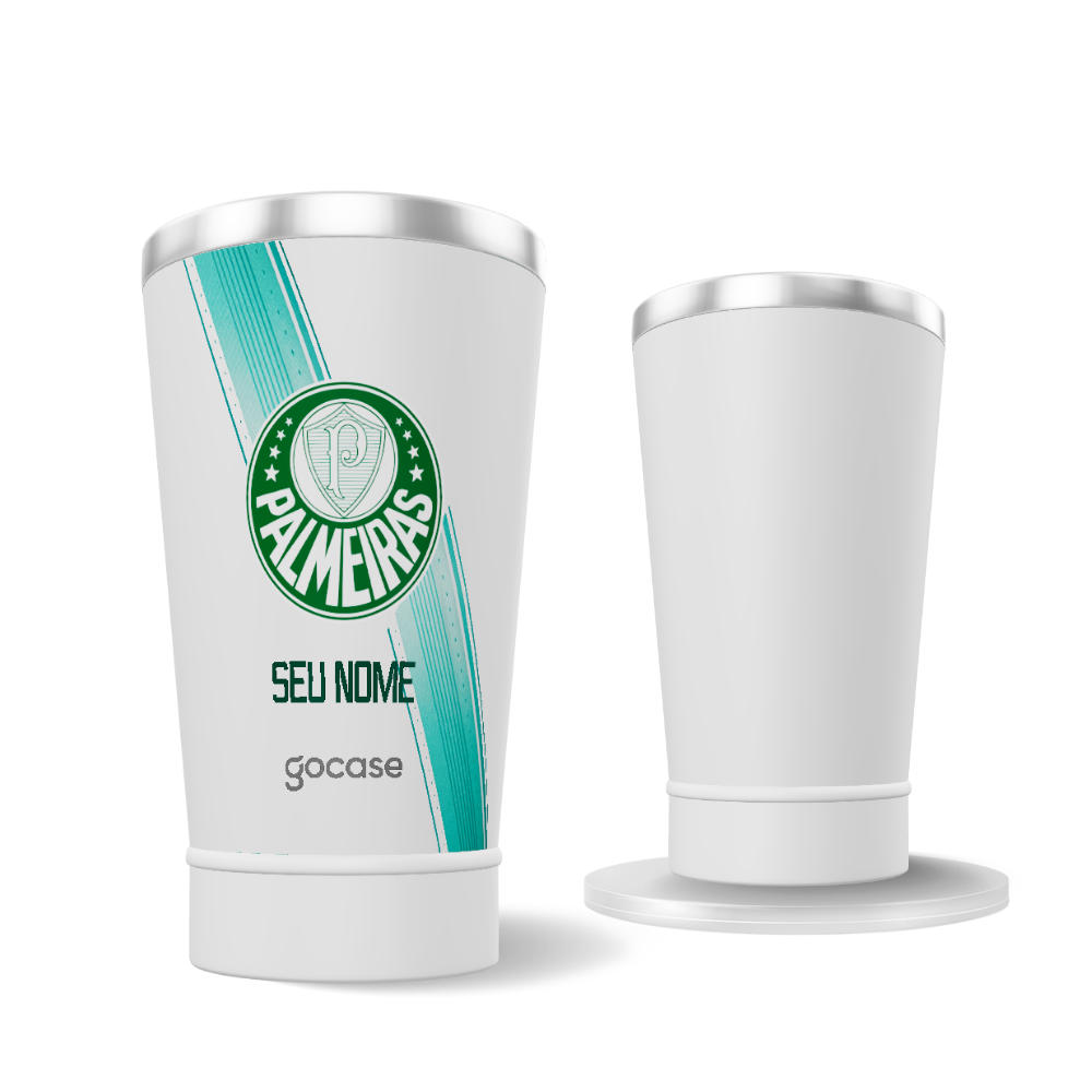 Copo Térmico Cerveja + Ebook - Palmeiras - Escudo 2023