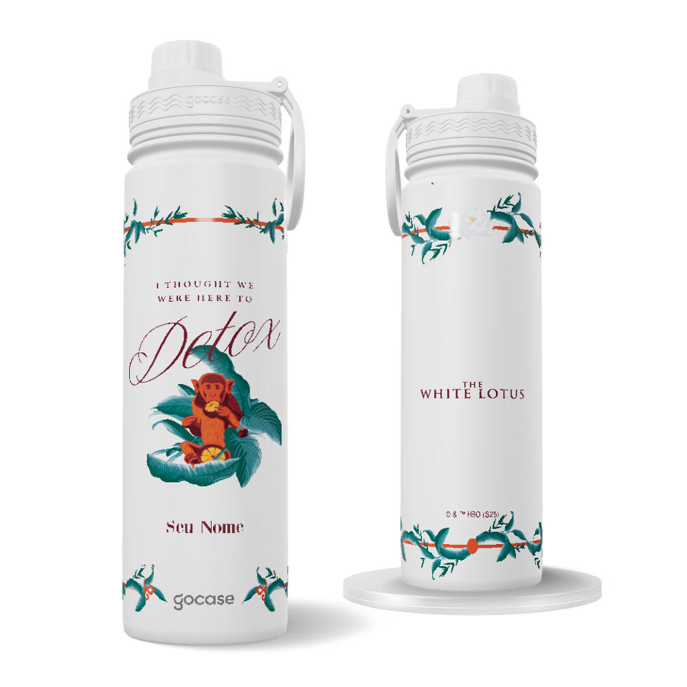 Garrafa Térmica Fresh + Ebook - The White Lotus - Detox